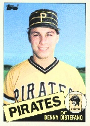 1985 Topps Baseball Cards      162     Benny Distefano